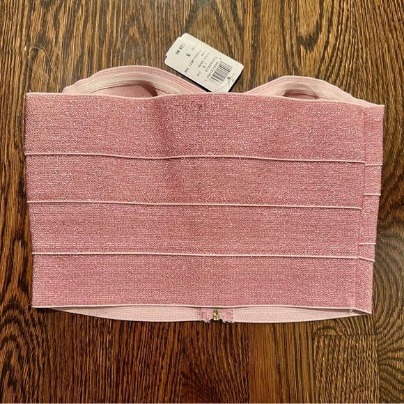 Windsor Pink Glitter Ribbon Bustier - Picture 5 of 5